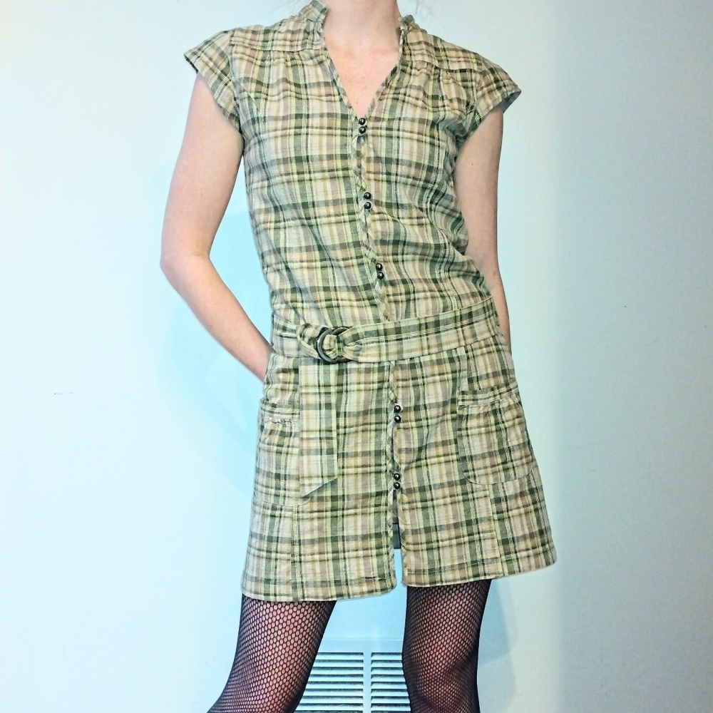 Y2K Plaid Dress